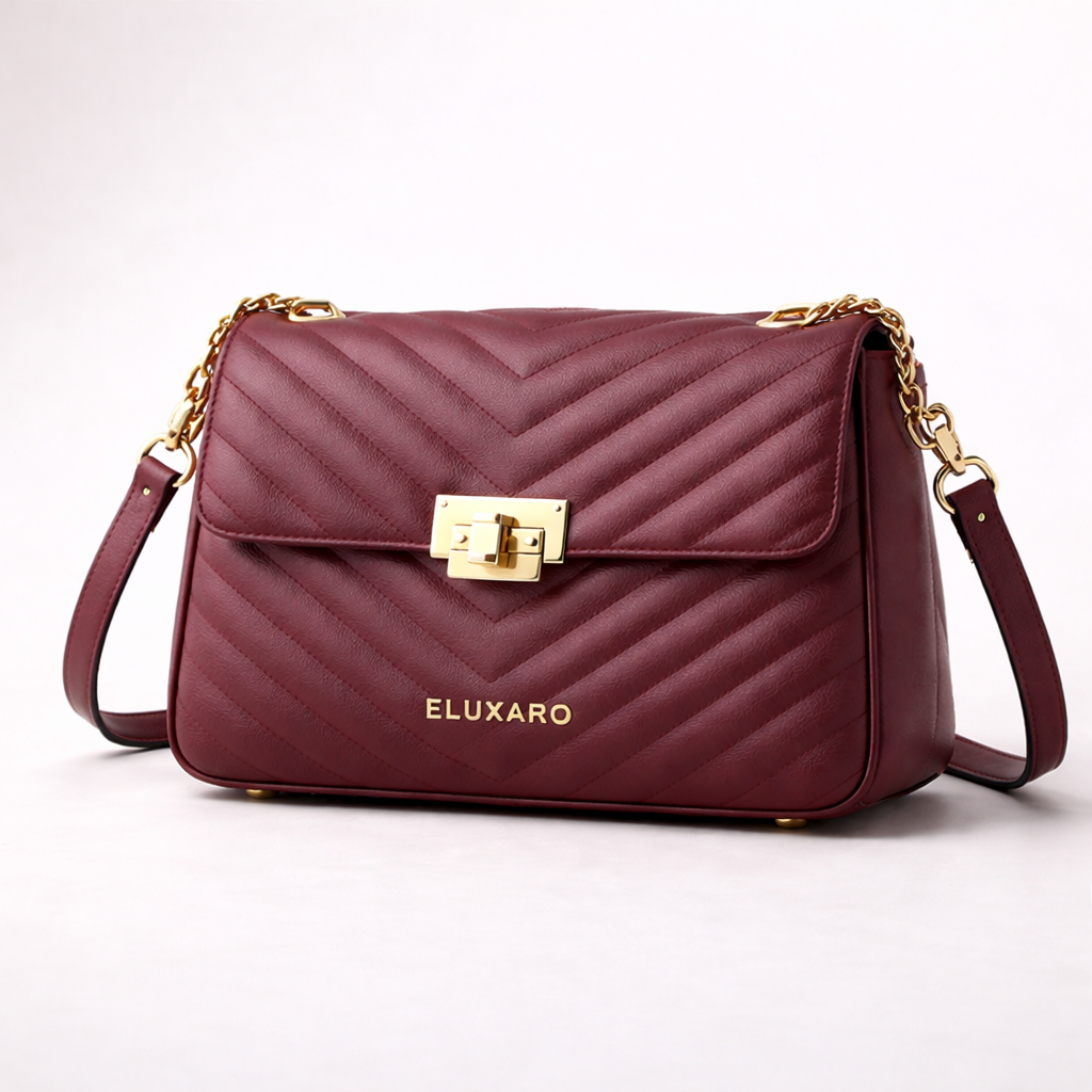 Eluxaro Velmira Gewatteerde Crossbodytas