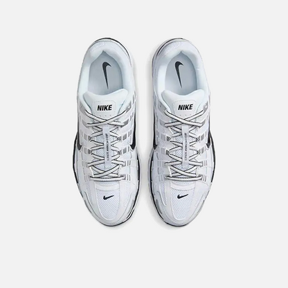 Nike P-6000 White Metallic Silver Black
