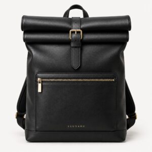 Kai Roll-Top Backpack – Black